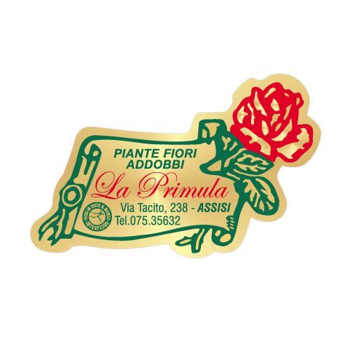 Etichette adesive personalizzate per fioristi, fiorai e vivaisti mm 49X31 (cod.5G)
