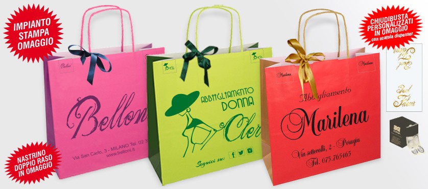 Shopper carta bicolore