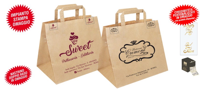 Shopper carta Fondo Largo Take Away
