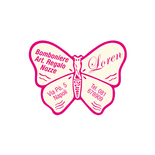 Etichette adesive personalizzate per bomboniere e confetterie mm 31X24 (cod.42H)