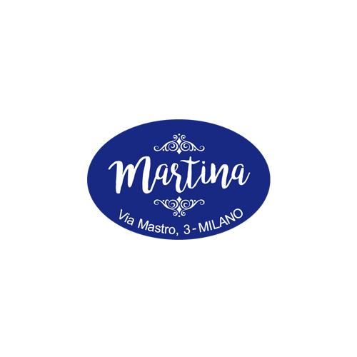 Etichette adesive personalizzate per bomboniere e confetterie mm 23X15 (cod.46H)