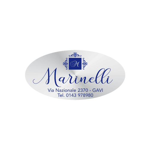 Etichette adesive personalizzate per bomboniere e confetterie mm 40X20 (cod.49H)