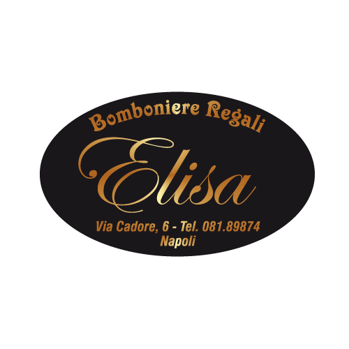 Etichette adesive personalizzate per bomboniere e confetterie mm 50X30 (cod.53H)