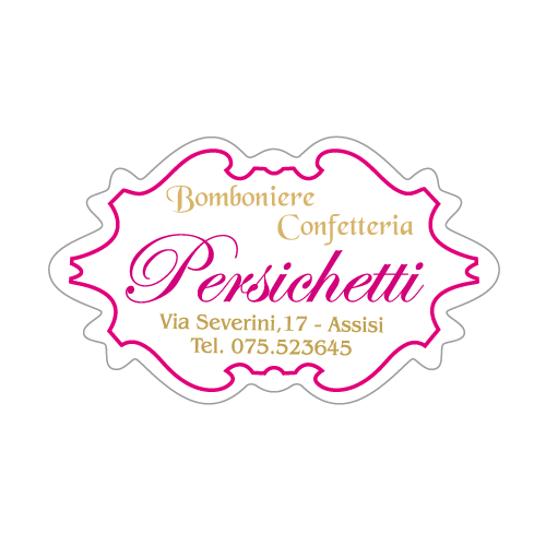 Etichette adesive personalizzate per bomboniere e confetterie mm 50X30 (cod.55H)