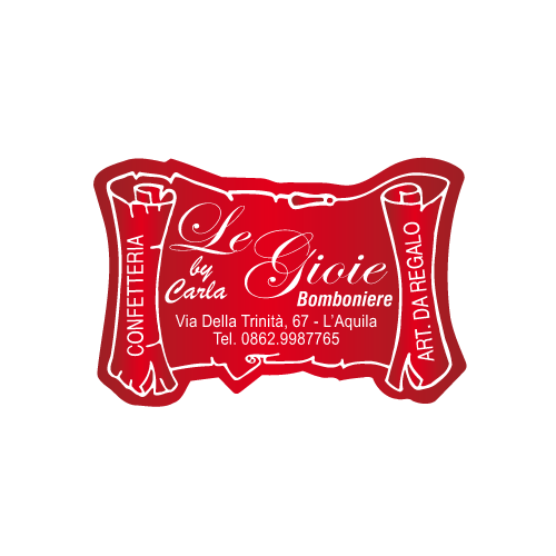 Etichette adesive personalizzate per bomboniere e confetterie mm 43X29 (cod.69H)