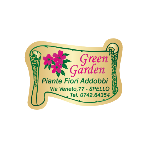 Etichette adesive personalizzate per fioristi, fiorai e vivaisti mm 44x31 (cod.15G)