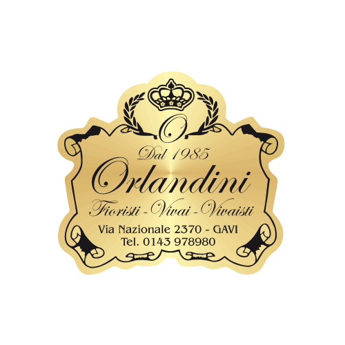 Etichette adesive personalizzate per fioristi, fiorai e vivaisti mm 44x39 (cod.22G)