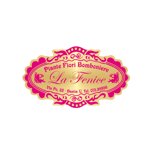 Etichette adesive personalizzate per fioristi, fiorai e vivaisti mm 46x27 (cod.24G)