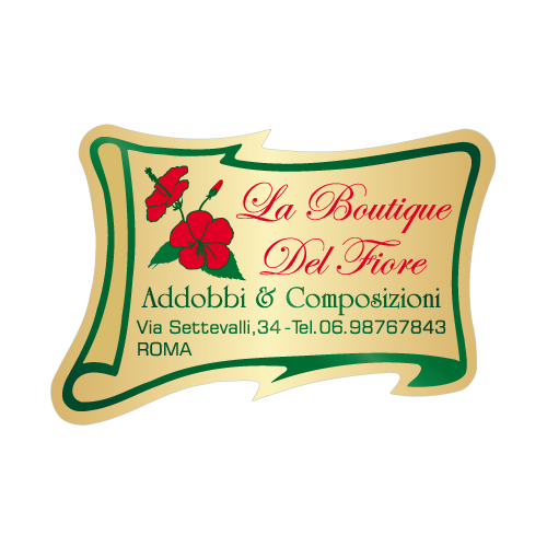 Etichette adesive personalizzate per fioristi, fiorai e vivaisti mm 58x38 (cod.16G)