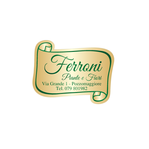 Etichette adesive personalizzate per fioristi, fiorai e vivaisti mm 34x26 (cod.18G)