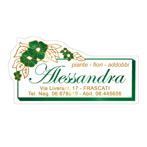 Etichette adesive personalizzate per fioristi, fiorai e vivaisti mm 59x30 (cod.19G)