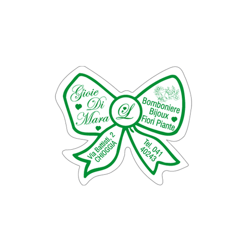 Etichette adesive personalizzate per fioristi, fiorai e vivaisti mm 34x30 (cod.26G)