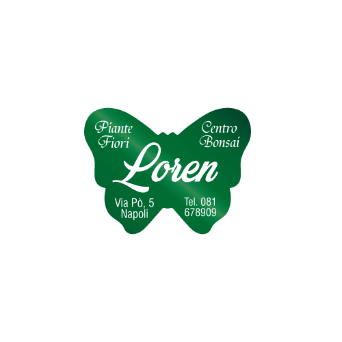 Etichette adesive personalizzate per fioristi, fiorai e vivaisti mm 31x24 (cod.27G)