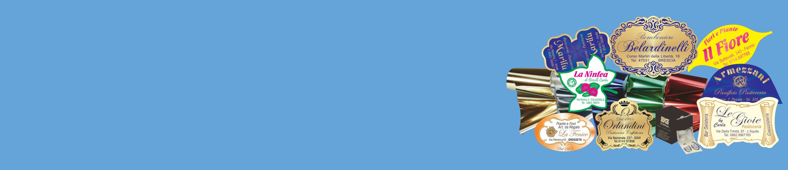 Slide-etichette-adesive-personalizzate