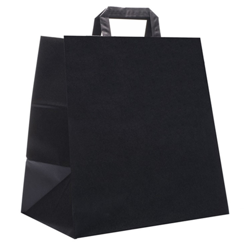 Busta kraft nera fondo largo