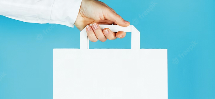 Shopper maniglia piatta